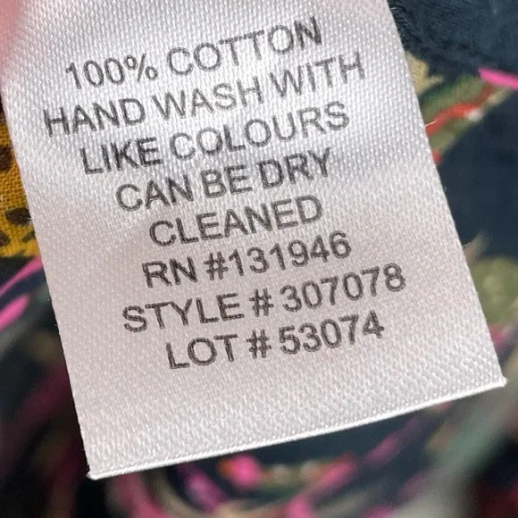 Jude Connally Pru Long Sleeve Cotton Top Size Medium Popover Tunic Jaguar Print - Picture 6 of 6